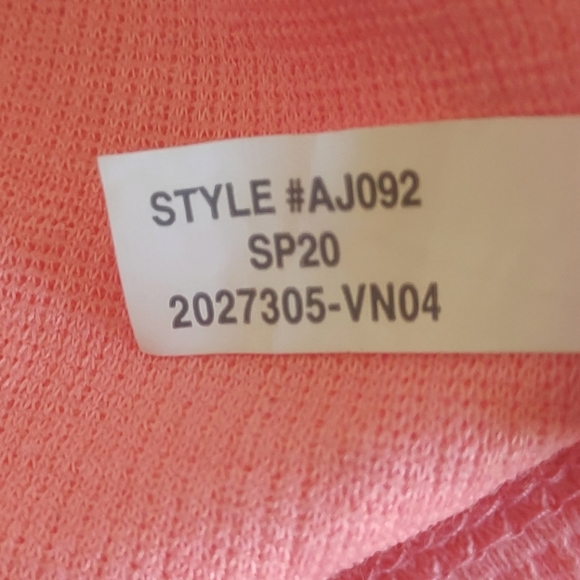 J.CREW Top 3X coral tie waist V-Neck Plus Size - Picture 6 of 7